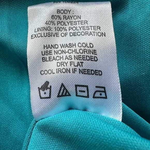 NWOT Indigo soul turquoise tank top. Size 2XL - Picture 9 of 9